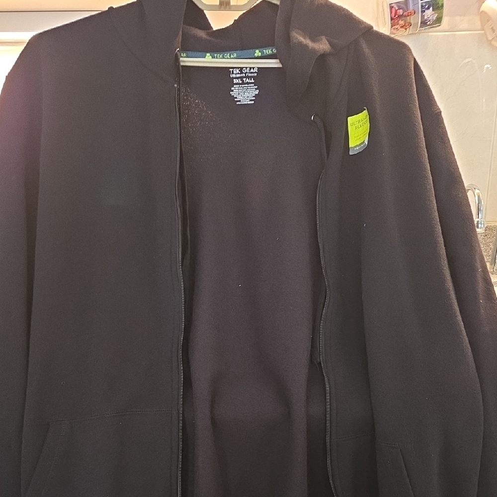 Tek Gear Men's Black Hooded Jacket